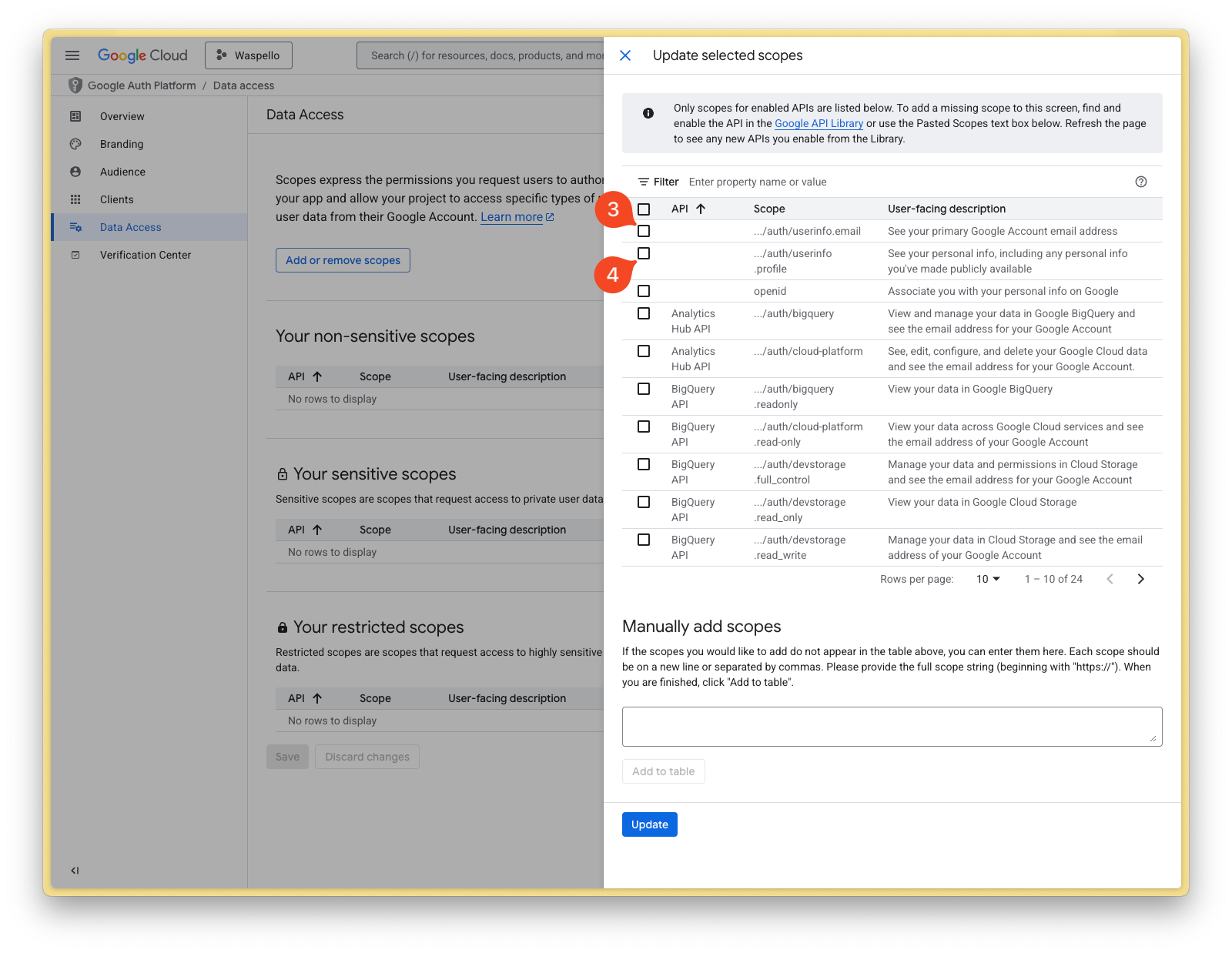 Google Console Screenshot 13